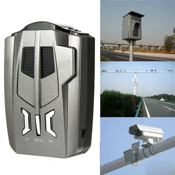 

LED Display Warning Voice Alert Car Speed Vehicle Truck Radar Detector Black Universal V9