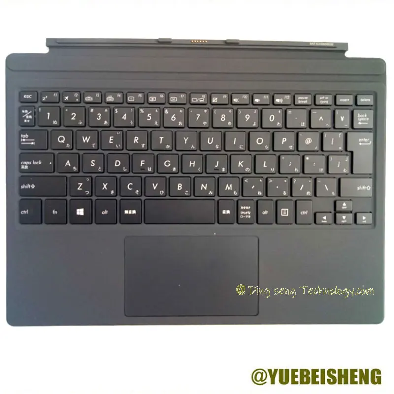 

YUEBEISHENG New Original for ASUS Transformers T303 T303U T303UA palmrest JP Japanes Keyboard Tablet Base Keyboard