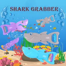 Игрушки раннего развития, Веселые Обучающие игрушки для детей, Акула, захват для ванны, игрушки для мальчиков и девочек, голубая акула с зубами для детей W927
