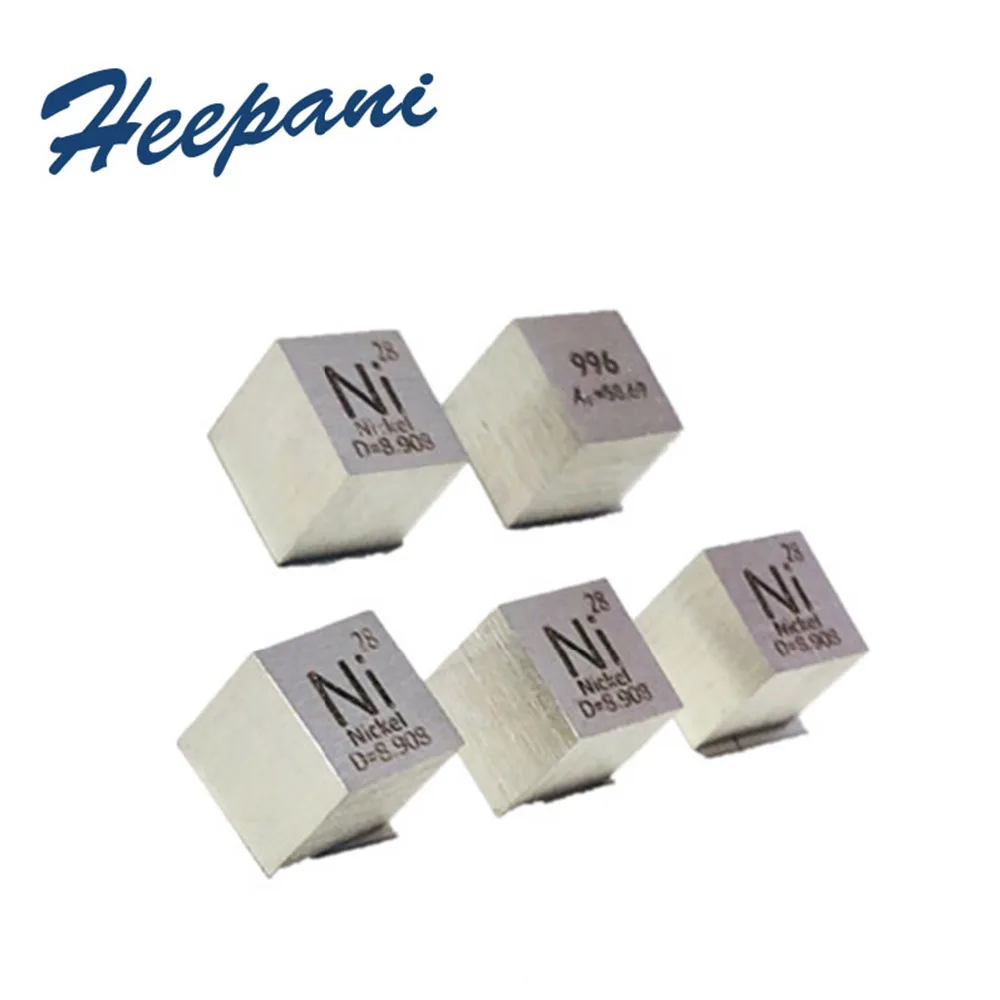 Free shipping nickel metal carved element periodic table 10 mm cube ~8.9g Ni with 99.6% purity (7)