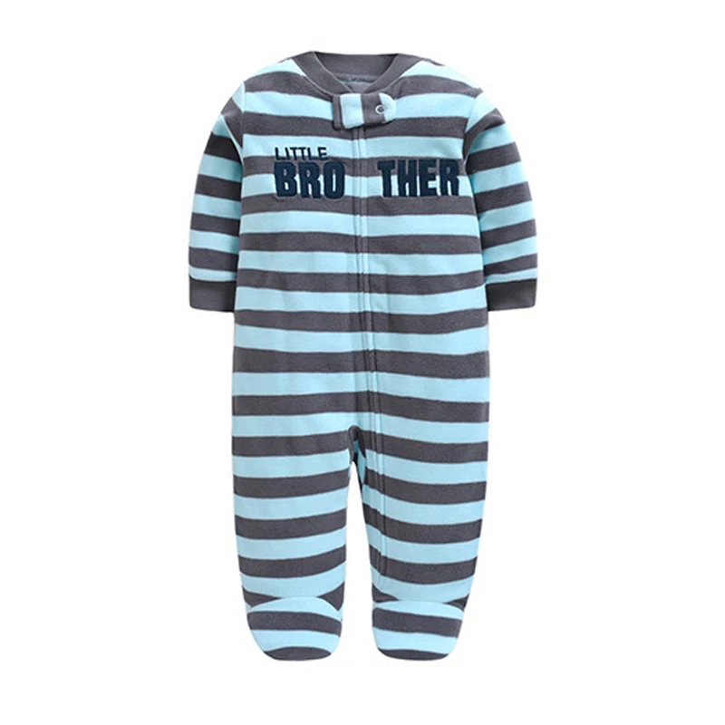 Комбинезон для новорожденных, Осень-зима, теплые флисовые пижамы с капюшоном для малышей Одежда для маленьких мальчиков и девочек комбинезоны, одежда для сна, для детей от 0 до 24 месяцев