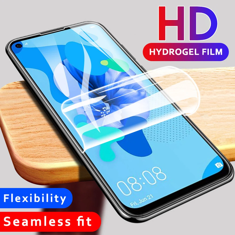 

soft full cover for huawei nova 5T 5i pro 5 pro nova 3 3i 3e 4 4e protective hydrogel film phone screen protector no Not Glass