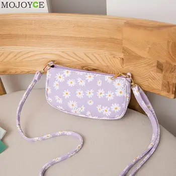 

Women Leather Shoulder Bag Ladies Daisy Flower Simple Crossbody Handbags Purse Ladies Fashion Shoulder Messenger Bag