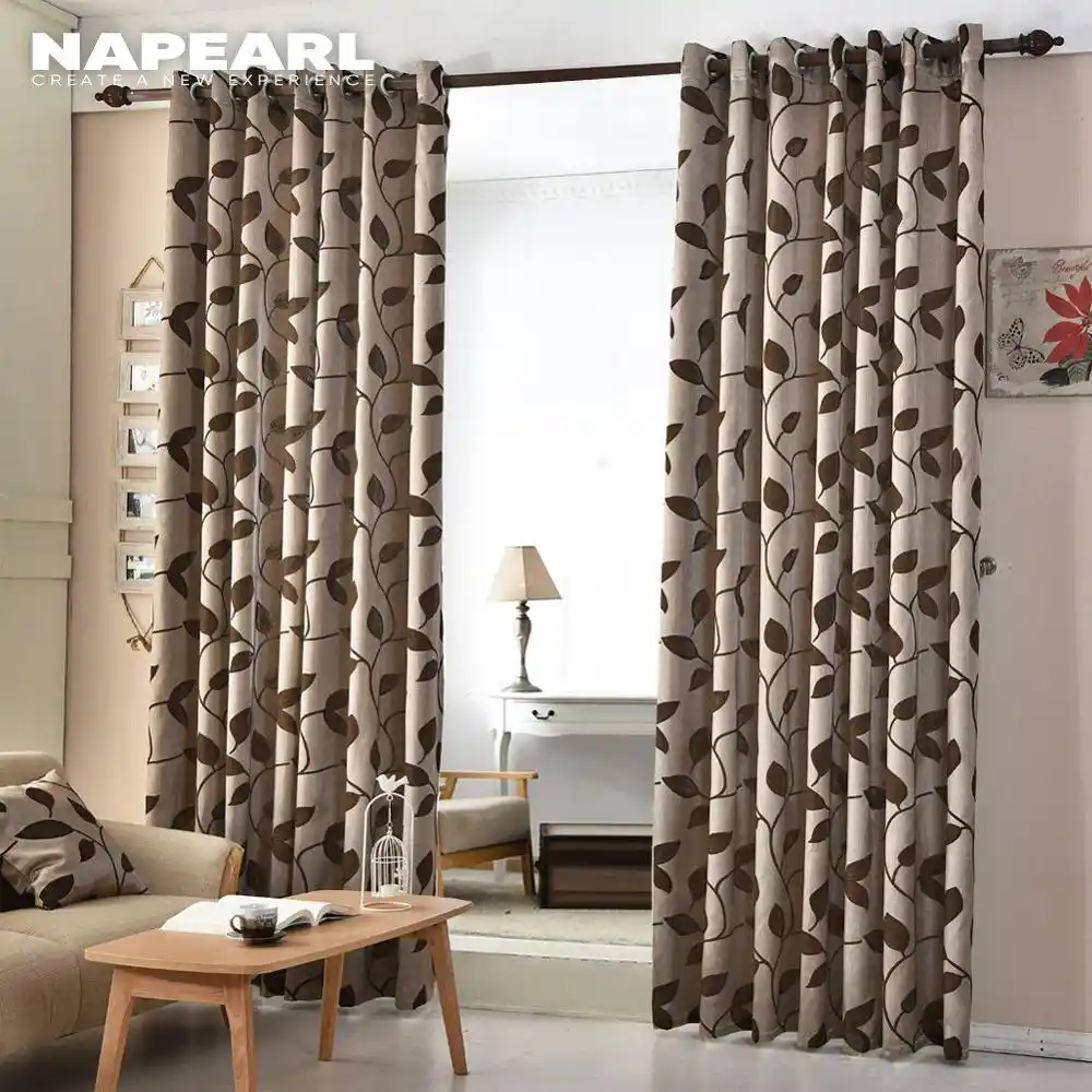 1 Pc Napearl European Jacquard Curtains Kitchen Door Balcony Fabrics For Window Shade Panel Modern Living Room Fabric For Window Curtain Fabriccurtain Kitchen Aliexpress