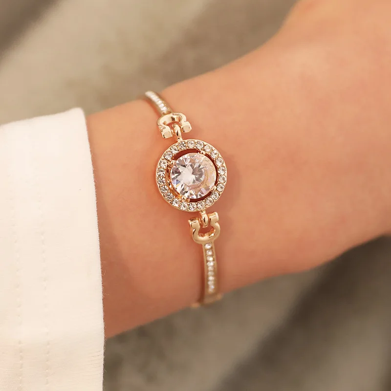 New Fashion Roman Style Woman Bracelet Wristband Crystal Bracelets Gifts Jewelry Accessories Fantastic Wristlet Trinket Pendant