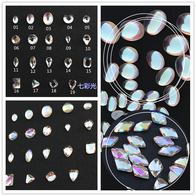 12-Color Punk Style Men's Retro Metal Manicure Micro Drill Small Bead Nail Stick-on Crystals Decorations Accessories Japanese-st