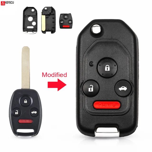 Модифицированный пульт дистанционного управления 3/4 Кнопка флип Автомобильный