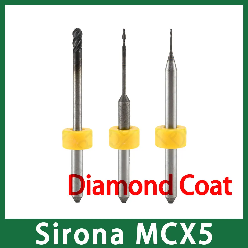 Sirona MCX5 Алмазное покрытие фрезерные боры для циркониевого фрезерования (500 800