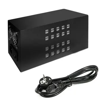 

40Ports USB HUB 300W Charger 5V 60A Smart Charging Station Built-in Cooling Fan Fast Charging For Tablets Laptop Phone