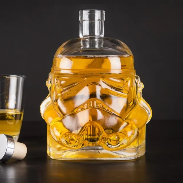 Whiskey Decanter Creative Glass DarthVader Bar Set Wine Glasses Portable  Carafe Skull Decanter 750 ML For Man Gift