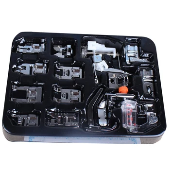 

16Pcs Household Sewing Machine Presser Foot Multi-Function Sewing Accessories Common Presser Set Combination