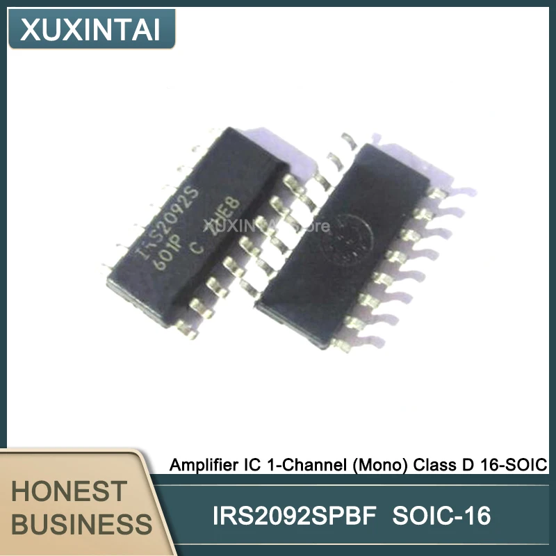 

10Pcs/Lot IRS2092SPBF IRS2092S Amplifier IC 1-Channel (Mono) Class D 16-SOIC