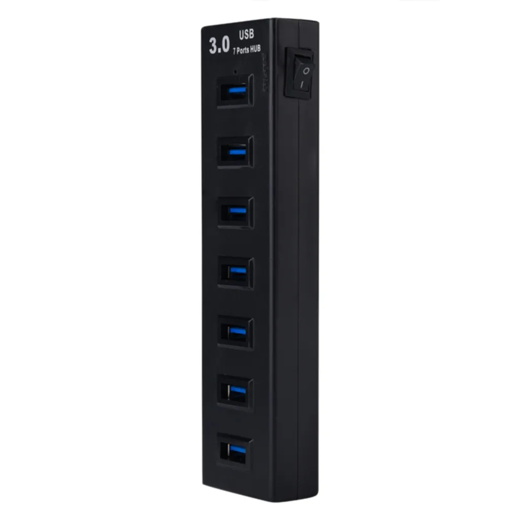 Ouhaobin USB3.0 концентратор супер Скорость 5 Гбит/с концентратор USB3.0 чип 7-Порты и разъёмы концентратор для компьютера USB ЗУ для мобильного телефона