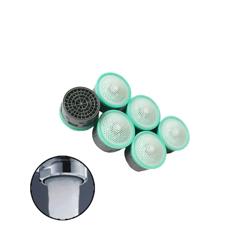 WASOURLF 6 PCS Water Saving Faucet Aerator 4L 6L 8L M24 Male M22 Female Thread Tap Spout Head Bubbler Wholesale Bath Accessories