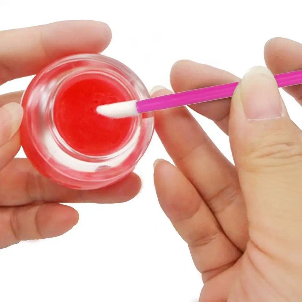 1000pcs Pack Disposable Makeup Brush Lip Brush Lipstick Gloss Wands Cleaning Eyelash Cosmetic Brush Applicators Multi 4