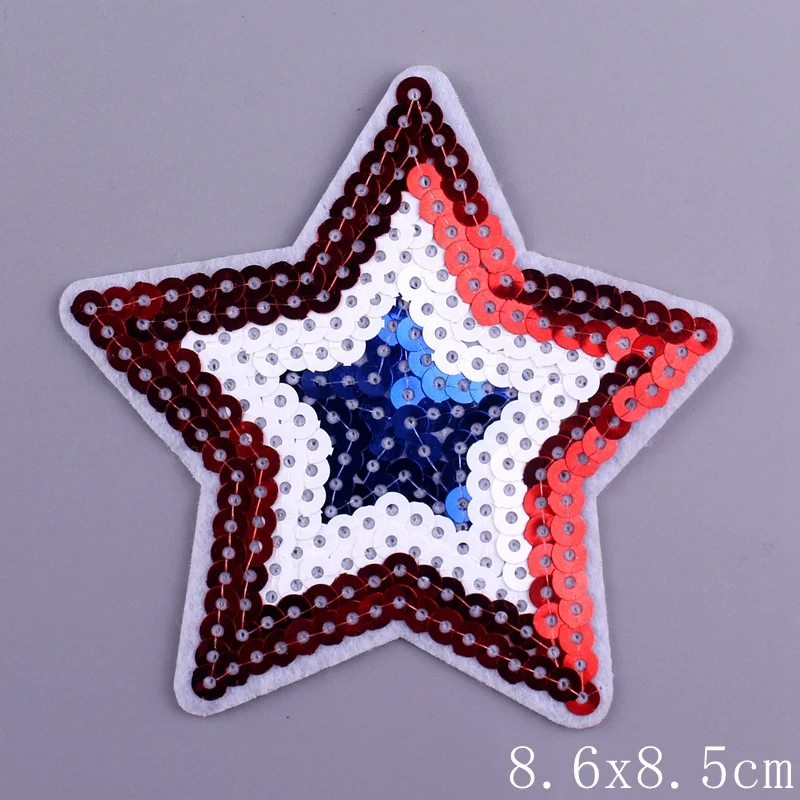 Pulaqi 14 Stile Pailletten-Stern-Aufnäher, Aufkleber auf Kleidung, zum Aufbügeln, Herz, appliziert, Nähen, Kleidungsstück, Jeans, Dekor, Verzierung, DIY – Detail 19