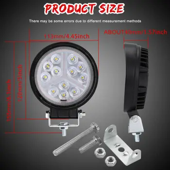 

Replacement Work Lights White Round for off-road ATV SUV trucks Parts 2x