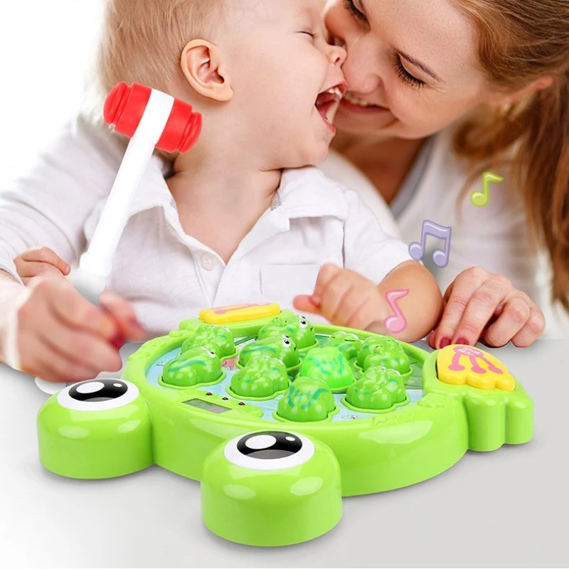 Children's Hamster Educational Toys Early Education Nursery Rhymes Story Beat Mouse Game Electric Frog Game Machine 4