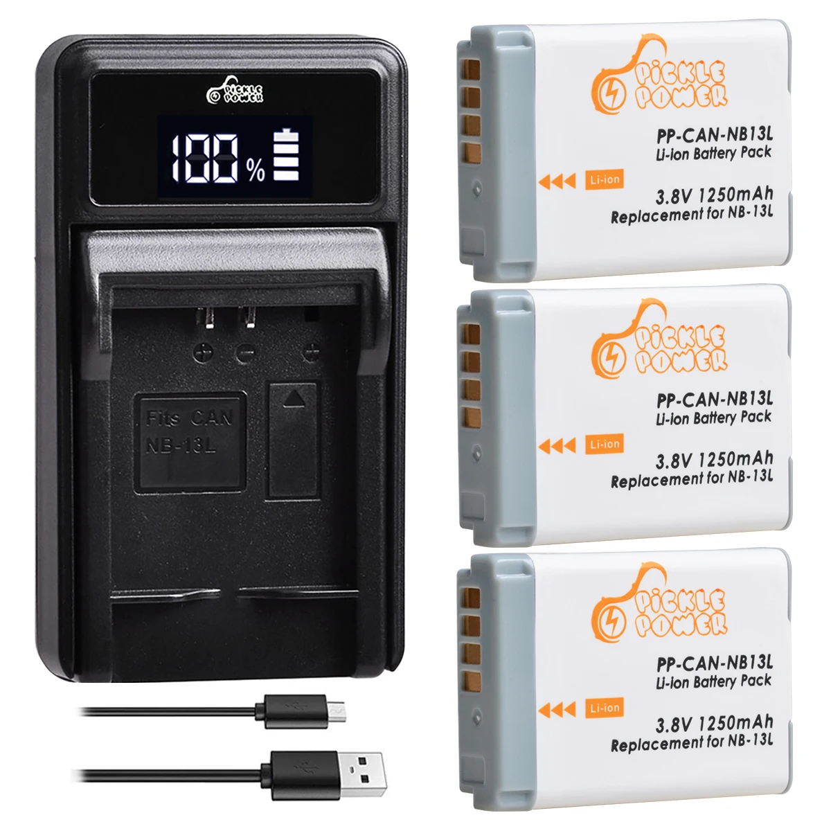 1250Mah Nb-13L Nb13L Batteria + Caricatore Usb Led Per Canon Powershot G5X G9X G7X Mark Ii G1X G7X Mark Iii Powershot Sx740 Sx730
