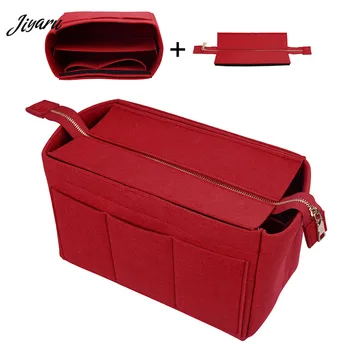 

Hot Felt Makeup Bag Travel Cosmetic Handbags Organizer Felt Insert Bag Makeup Bag Organizer Ladies Travel Organizer Luggage