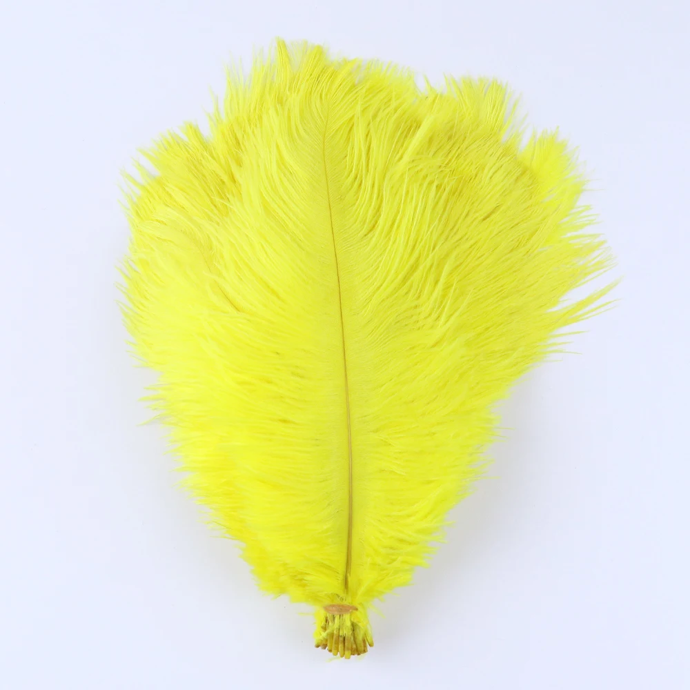 TS0120009 20-25cm yellow ostrich feathers 2