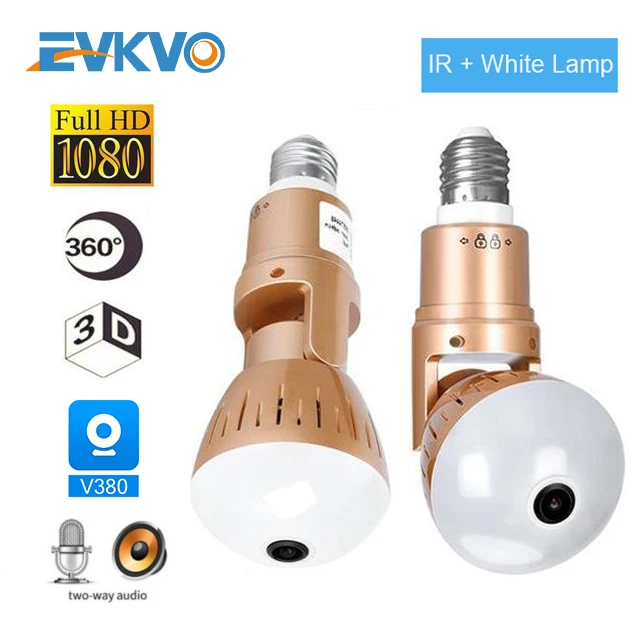 IP камера видеонаблюдения EVKVO беспроводная 2 МП HD 360 градусов|Камеры