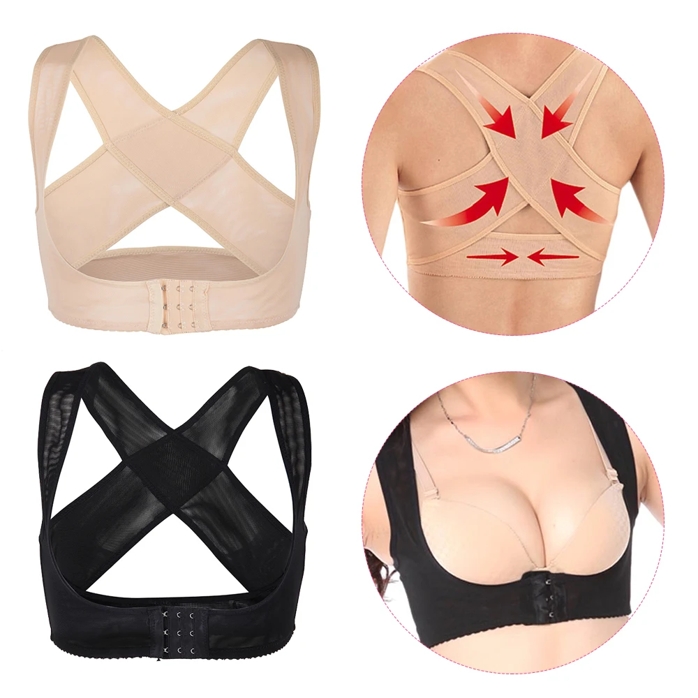 

Adujustbable Women Chest Posture Corrector Support Belt Body Shaper Corset Shoulder Brace for Health Care Drop Shipping