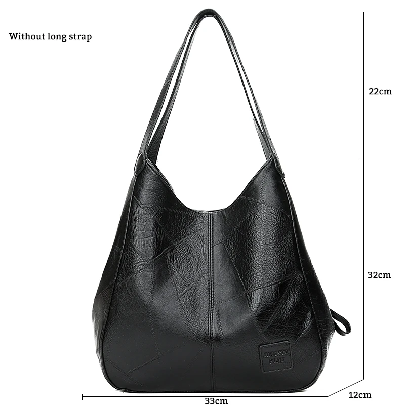 Gykaeo, роскошные сумки, женские сумки, дизайнерские, винтажные, сумка-тоут, женская, из искусственной кожи, большая емкость, сумка-мессенджер, на плечо, Bolso Mujer - Цвет: Black 3474