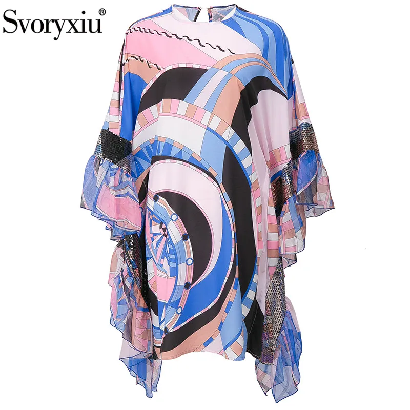 Svoryxiu Fashion Runway Summer Plus Size Loose