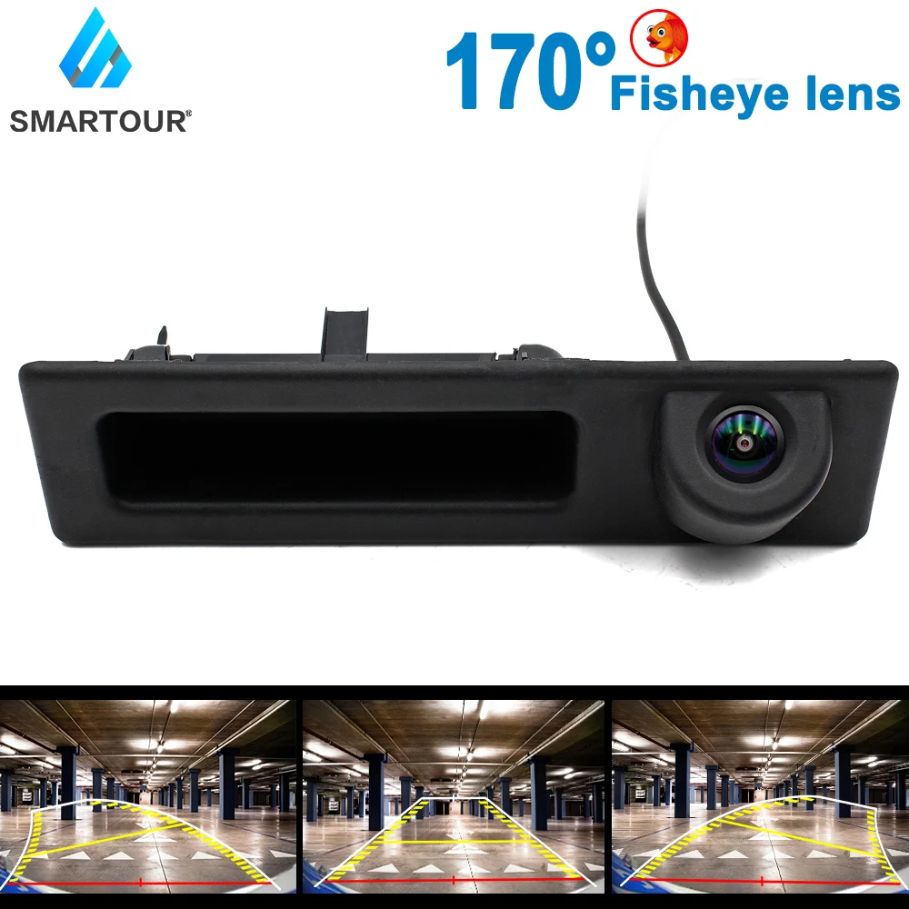 Trunk Handle 1080p Fisheye Car Rear View Camera For Bmw 2 3 5 7 Series