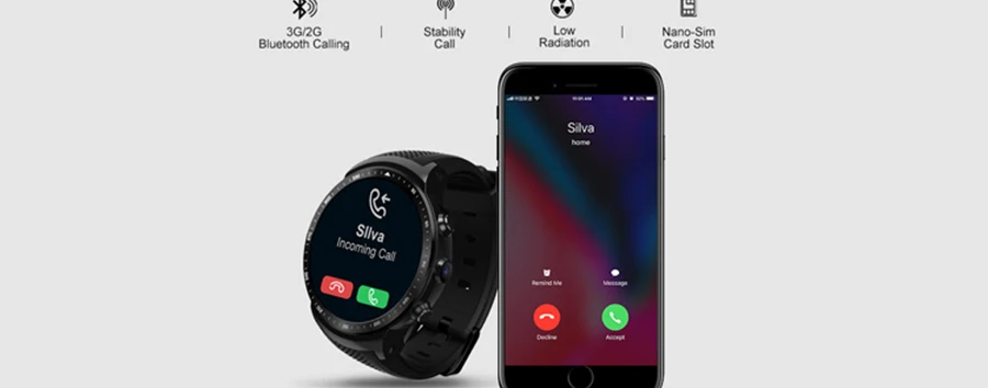 Новинка zeblaze Thor PRO 3g gps Smartwatch 1,53 дюймов Android 5,1 MTK6580 1,0 ГГц 1 Гб+ 16 Гб Смарт-часы BT 4,0 носимые устройства