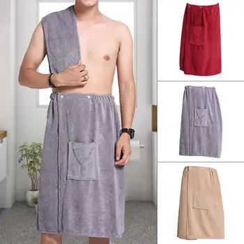 

Men's Towel Microfiber Wrap Bathrobes Steaming Hotel Home Wrap Towel Bath Towel Face Towel #4W
