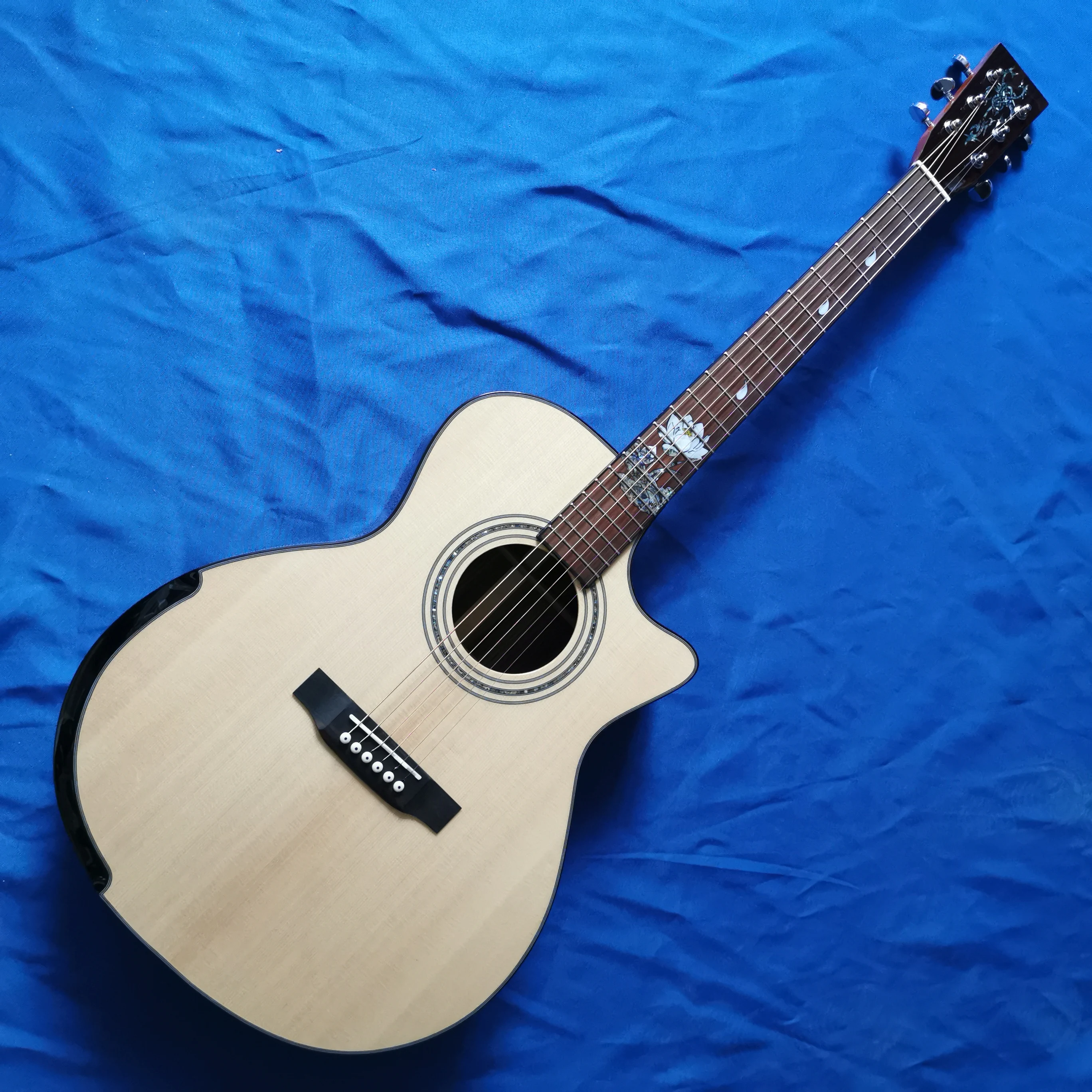 Free Shipping Handmade Guitar Spot L200 41 inch solid wood acoustic