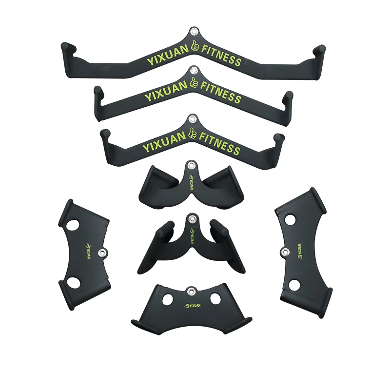 

AlphaGym Home Fitness Rowing T-Bar V-Bar Pully Cable Machine Attachments Biceps Triceps Back Blaster Handle Pull Down Hand Grips