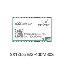 E22-400M30S LoRa SX1268 433 МГц РЧ модуль SMD IPEX отверстие для штампа 1 Вт дальний беспроводной передатчик данных и приемник