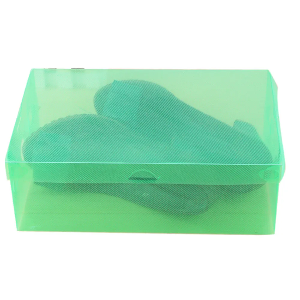 

1PC Foldable Clear Shoes Storage Box Plastic Stackable Shoe Organizer