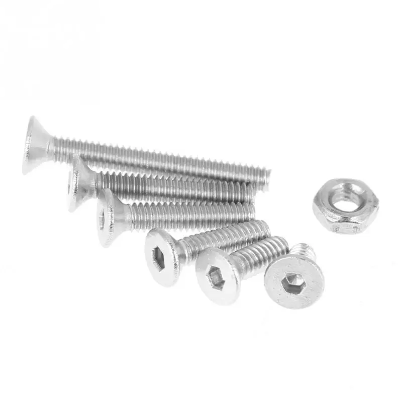Stainless Steel Screws Screw Bolt Nut Set Hex Nuts Assortment Kit M2 Stainless Steel Kit SS304 Hex Socket Button Head Screws Bolts And Nuts Assortment Set 230pcs