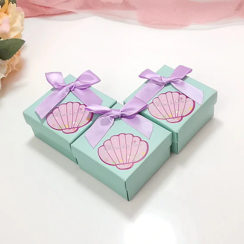 50 шт Tiffany голубая Подарочная коробка для конфет день рождения Первое причастие