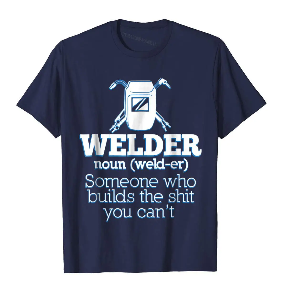 Welding T-Shirt Welder Funny Definition Weld__97A2082navy