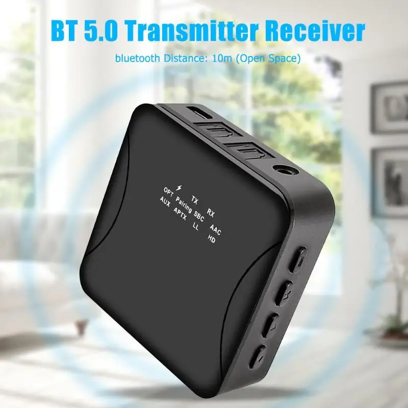 3,5 мм HD Bluetooth 5,0 музыкальный аудио передатчик приемник 2 в 1 Aux aptX оптический адаптер для ТВ автомобиля HD LL низкая задержка