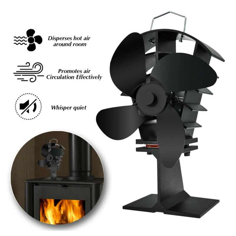 

Living Room Stove Fan Heat Powered Household Kitchen Accessory Heating Dispenser Cooling And Vents Burners Tools Log