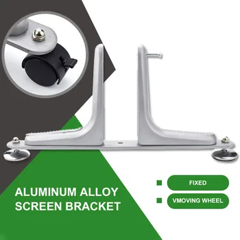 

Movable Wheel Hotel Privacy Screen Holder Partition Stable Modern Aluminum Alloy Heavy Duty Feet Easy Install Room Divider