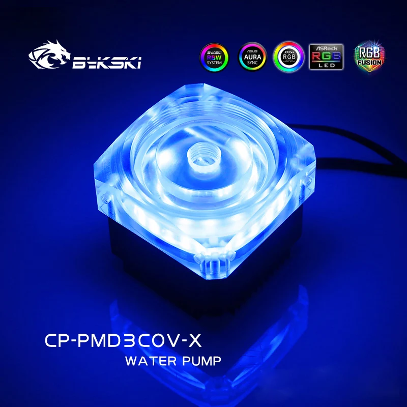 Bykski Cp-pmd3cov-x Ddc Bomba Dc12v 15w Alto-elevador Metros 600l h Maxmum Velocidade Máxima 5000rpm Rgb A-rgb pc de Refrigeração de Água - Imagem 3
