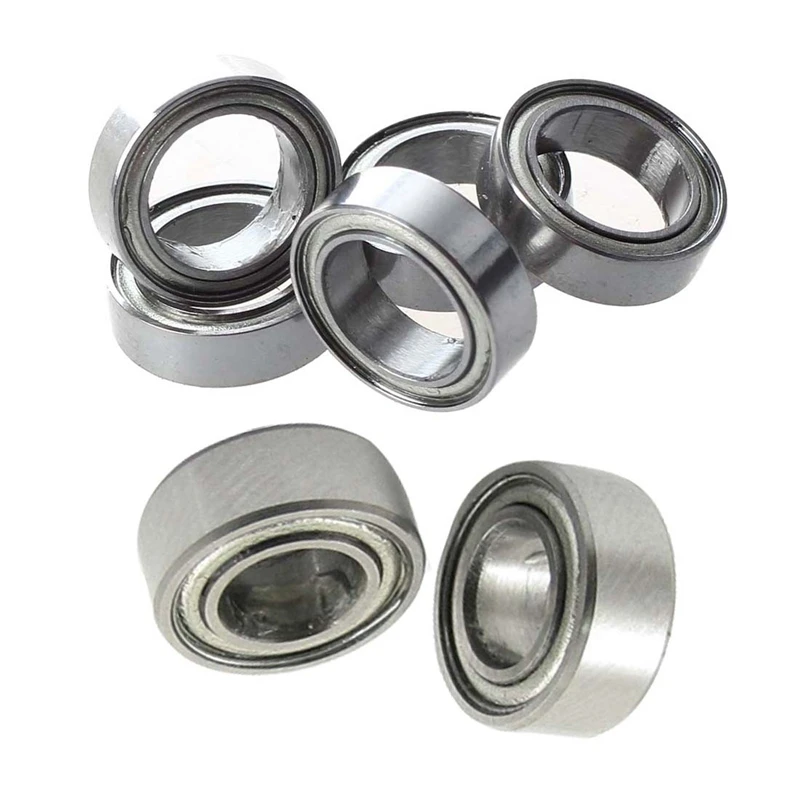 

5 Pieces 5 x 10 x 4 mm Metal Miniature Deep Groove Ball Bearing Radial MR1050Z & 5 Pcs 8 x 12 x 3.5mm Double Shielded Deep Groov