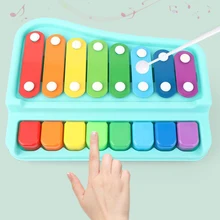 2-в-1 Детские Paino игрушка стук клавиатура 8 тон музыкальный инструмент раннего образования игрушка FJ88
