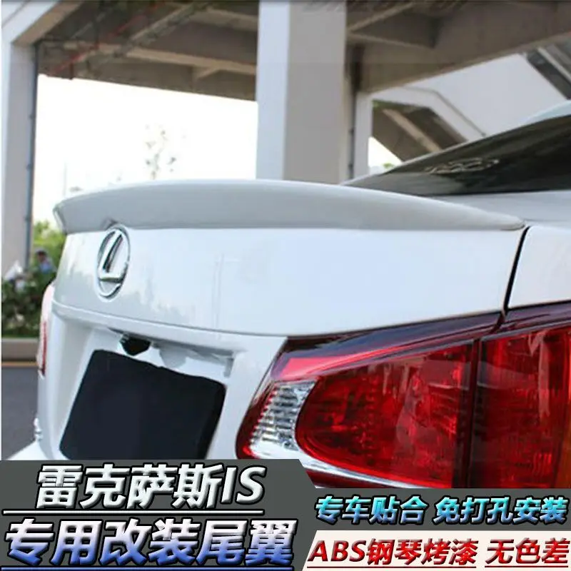 Для Lexus IS250 надрезаемая подкладка, ABS Материал заднее крыло автомобиля unpaint цвет задний спойлер для Lexus IS250 IS300 спойлер 2006-2011
