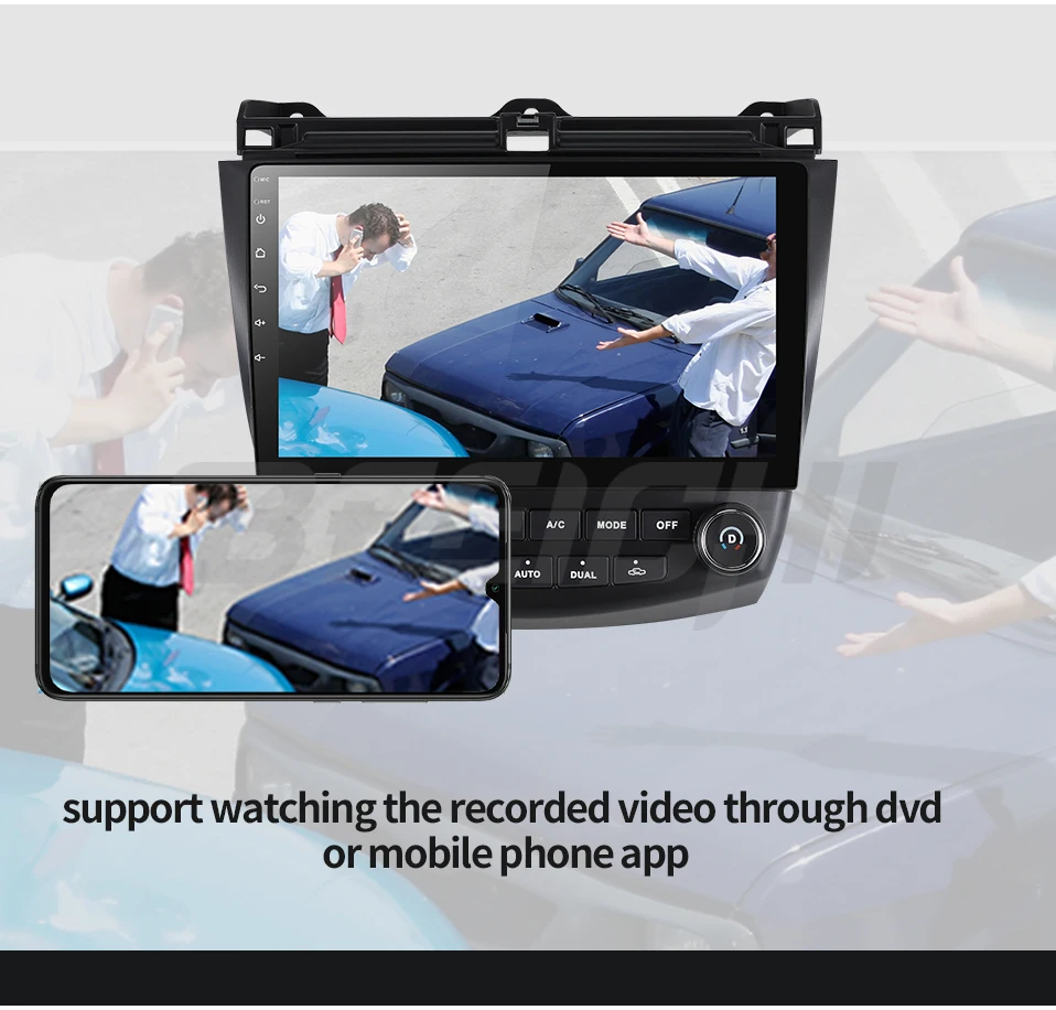 Top android 9.0 car dvd gps player for honda Honda Accord 7 2003-2007 with radio gps navigation support mirror link steering wheel 9