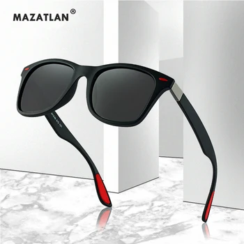 

2019 New Classic Men Polarized Sunglasses Designer Brand Fashion Square Mens Sun Glasses High Quality Retro Driving Glasses