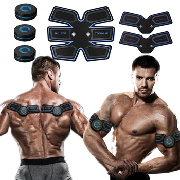 

Smart Abdominal Muscle Exerciser Electric Muscle Stimulator Trainer Charging Fitness Massager Training Gym Fat Slimming Sticker