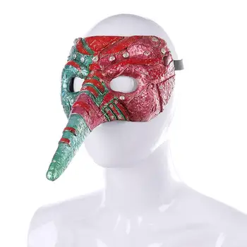 

DishyKooker Venetian Carnival Party PU Foam Classic Punk Plague Doctor Toucan Mask